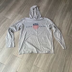 United State Olympic Committee Women’s Size M Long Sleeve Team USA Hooded Shirt